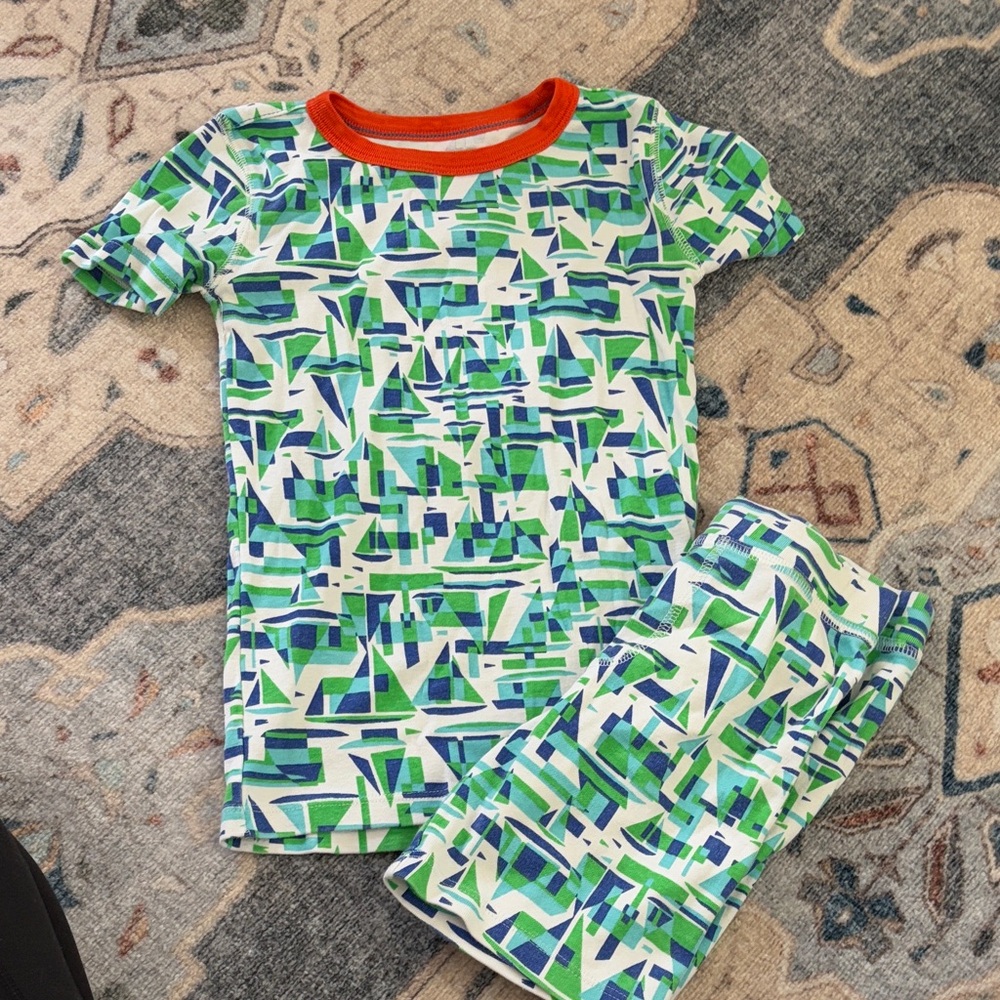 Crewcuts nautical boat Pajama Set, like new size 7